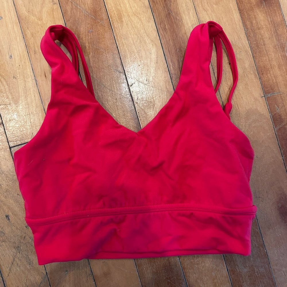 BuffBunny Salsa Red Monarch Sports Bra